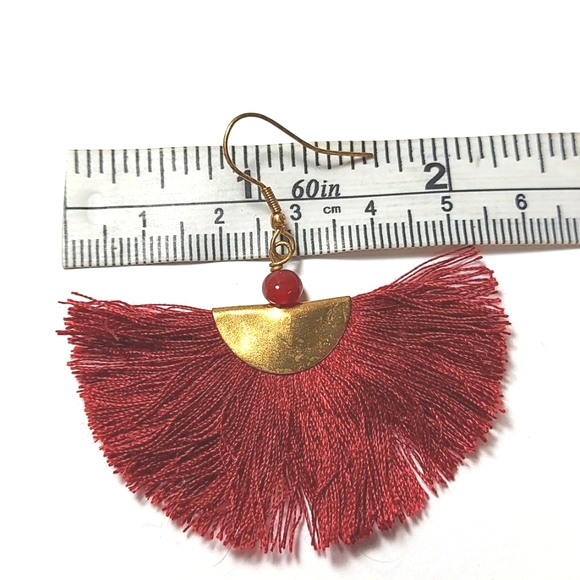 3 for $25- Vintage Persian Artisan Half Moon Earrings - Picture 5 of 6